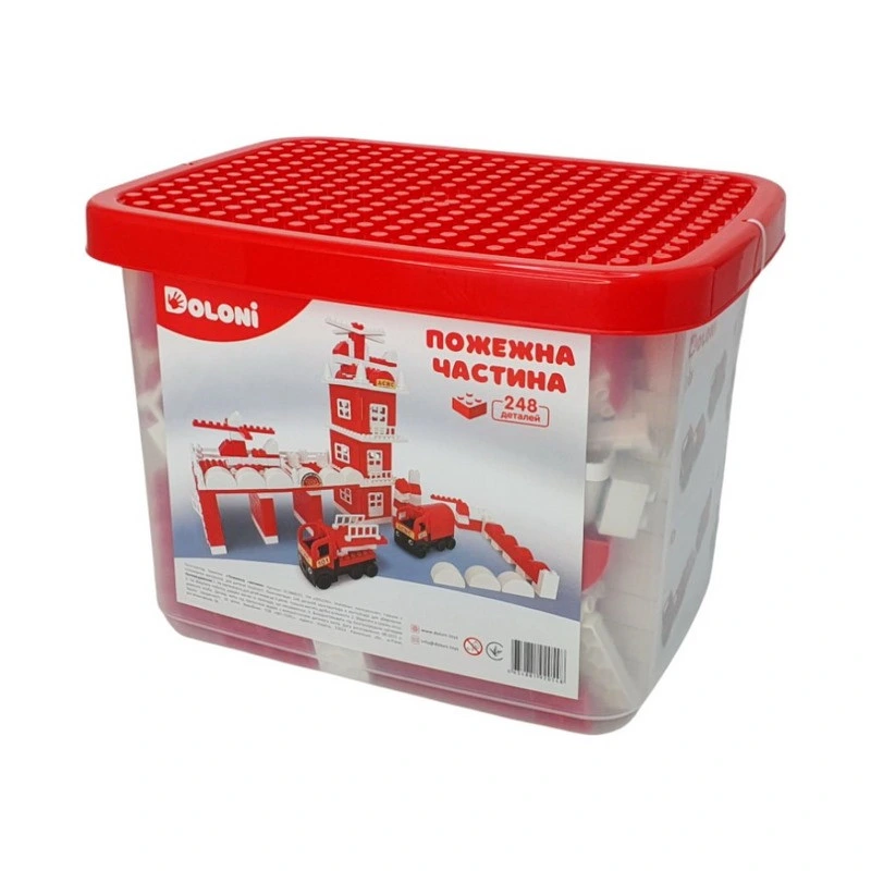 Конструктор "Пожежна частина" 013888/01 в пластиковому боксі, 248 деталей