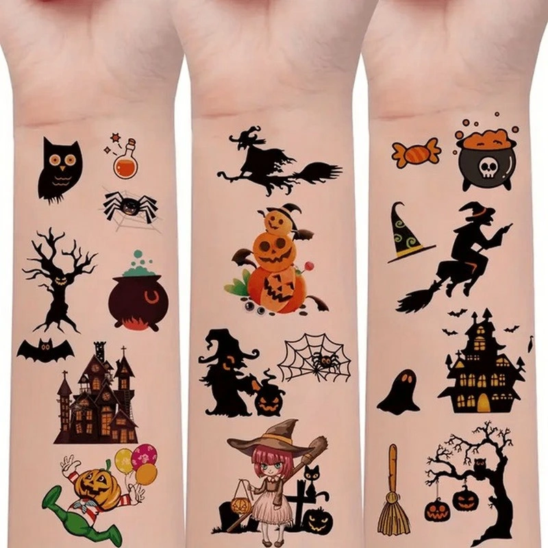 Набір дитячих тимчасових тату "Хелловін" kids-tatto-halloween-set-30