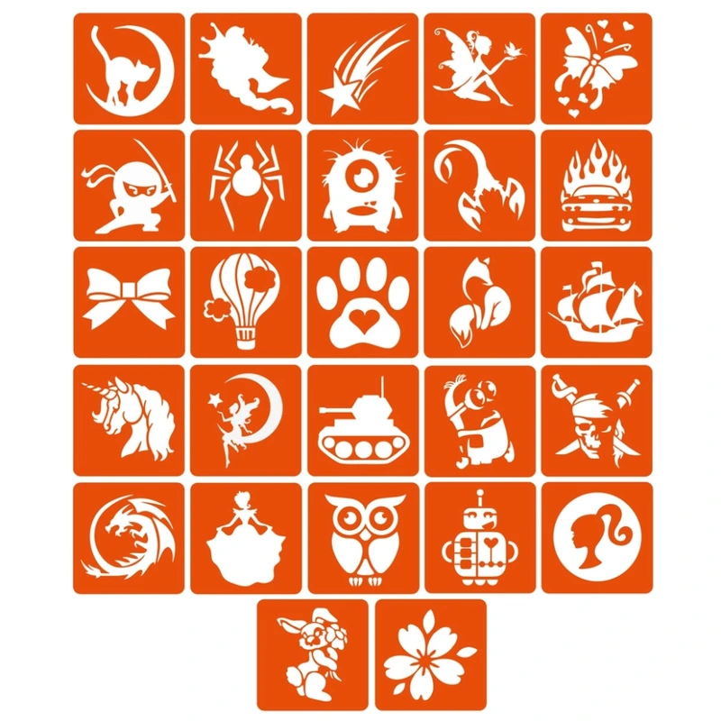 Набір для біо-тату "Для дітей №2 - гліттер" set-kids-2-glitter