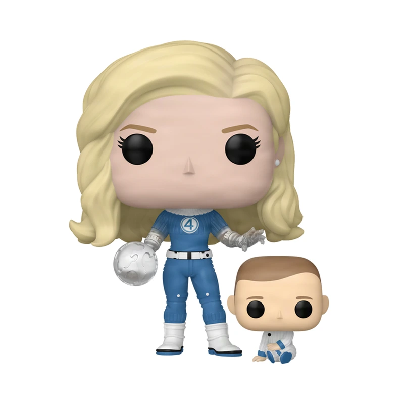 Набір ігрових фігурок FUNKO POP! серії "Фантастична 4: Перші кроки" - НЕВИДИМА ЖІНКА Й ФРАНКЛІН