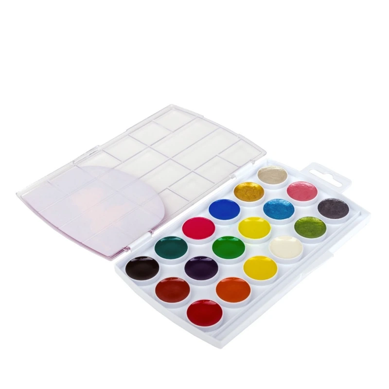 Дитяча акварель "Творчість" 400112, 18 кольорів, медова, без пензля