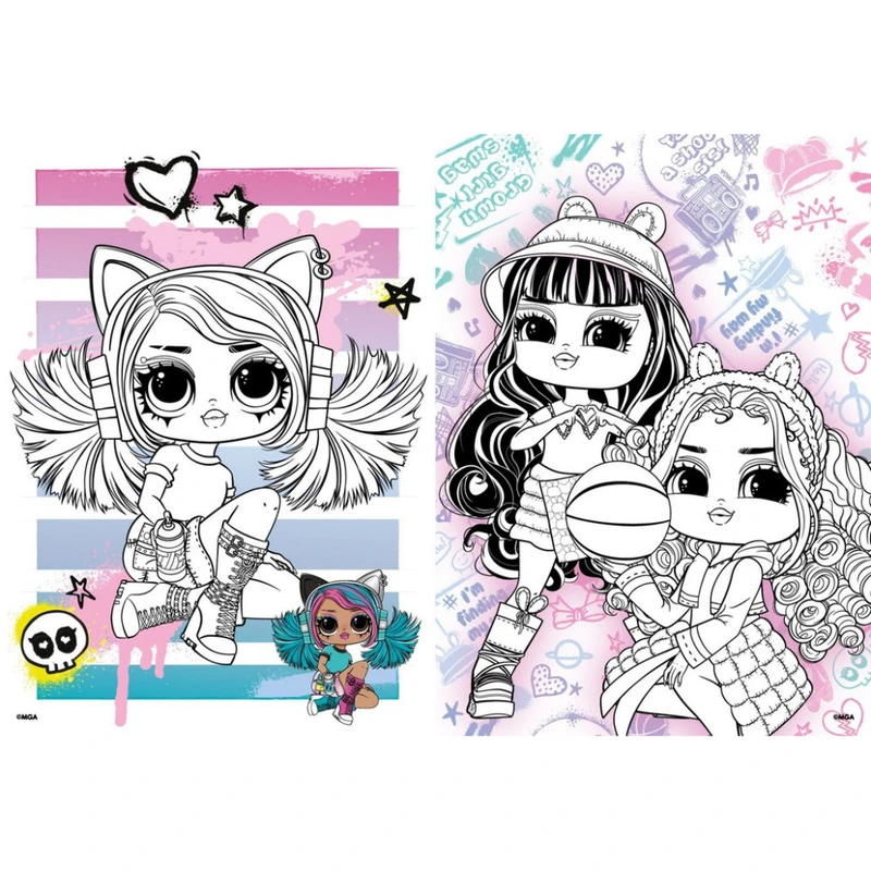 Дитяча книжка-розмальовка "Skate Dance Tweens" LCB13 зі стікерами