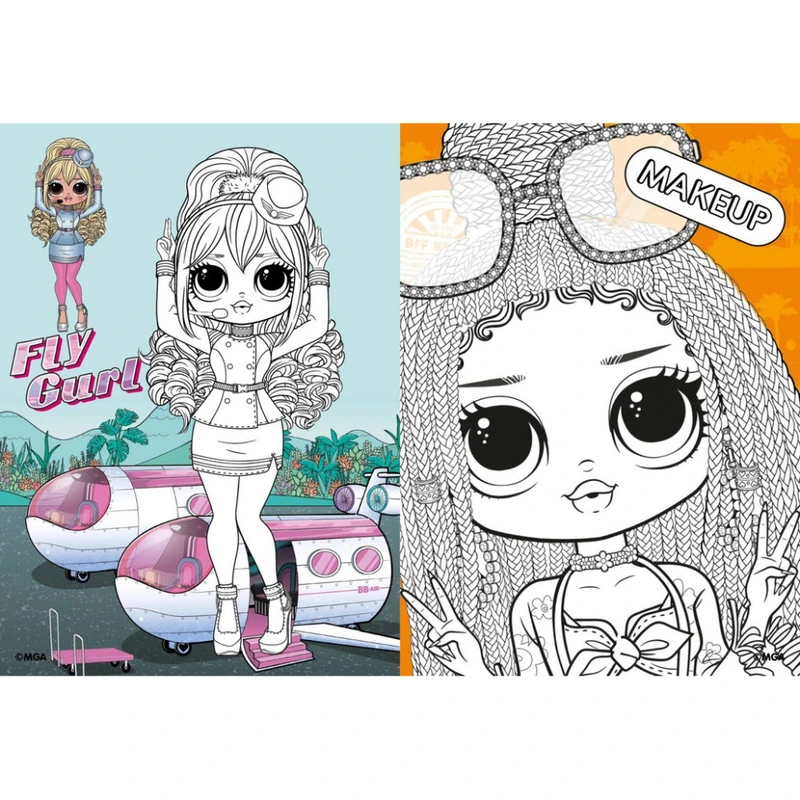 Дитяча книжка-розмальовка "Travel Sunset" LCB6 зі стікерами