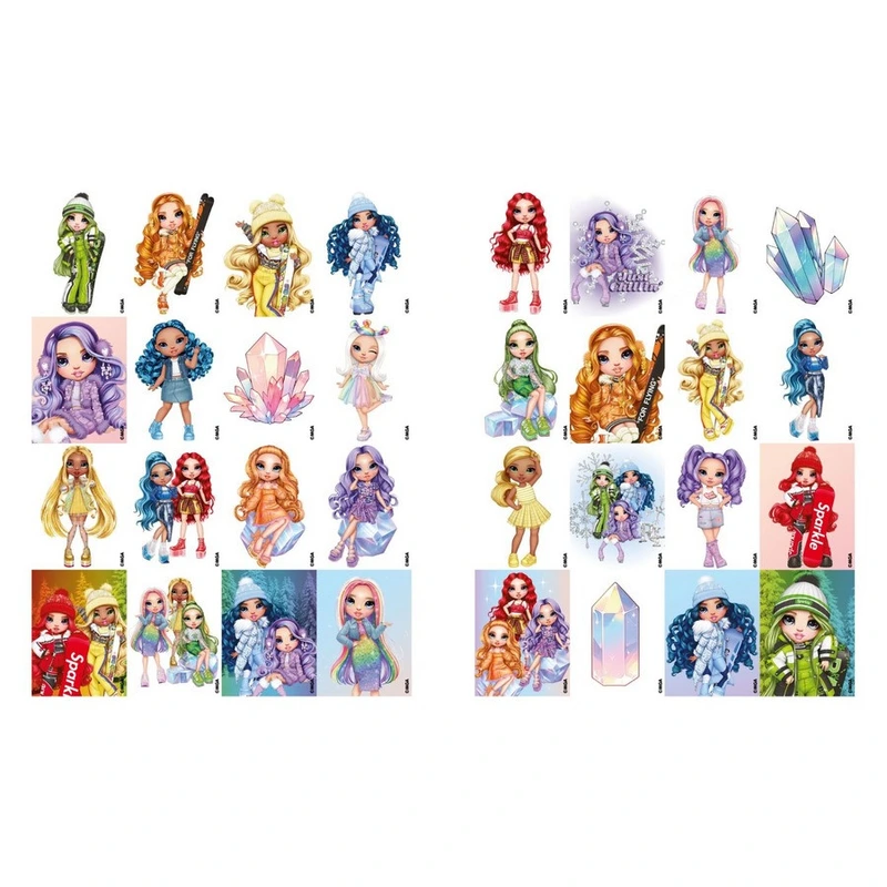 Розмальовка зі стікерами "Rainbow High Winter Break" LCB34, 16 сторінок