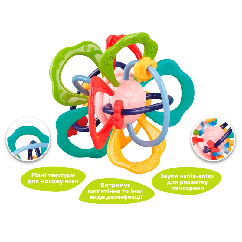 Розвивальна іграшка-прорізувач KIDDI SMART - БАРВИСТА КВІТКА