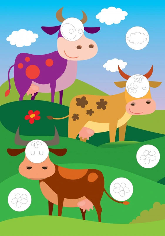 Розвиваюча велика книга "Ферма" 403624 з наклейками