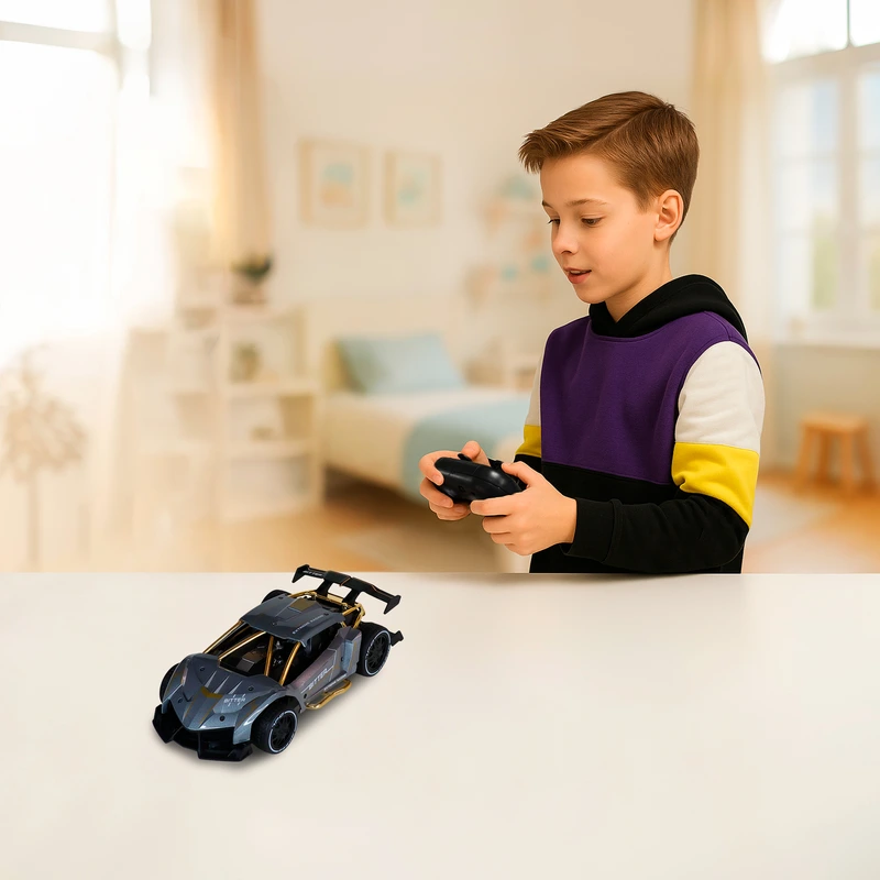 Автомобіль KS DRIVE на р/к - EXTREME RACING (метал. корпус, акум. 3.7V, 2,4 ГГц, сріблястий)