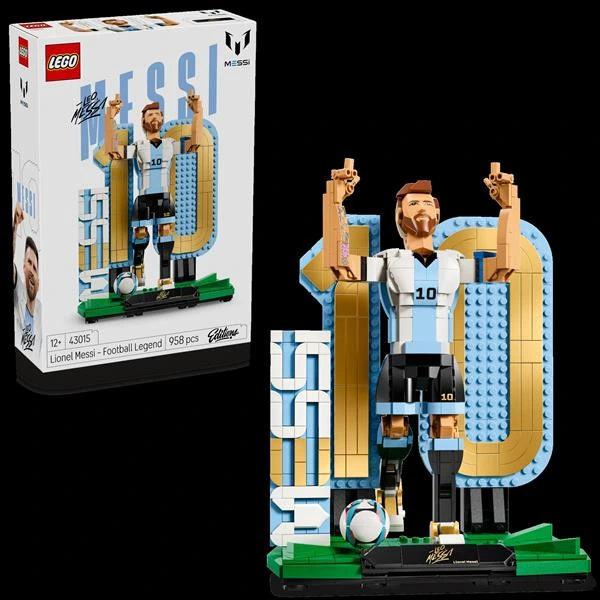 Конструктор LEGO® Editions Ліонель Мессі — легенда футболу, 958 деталей (43015)