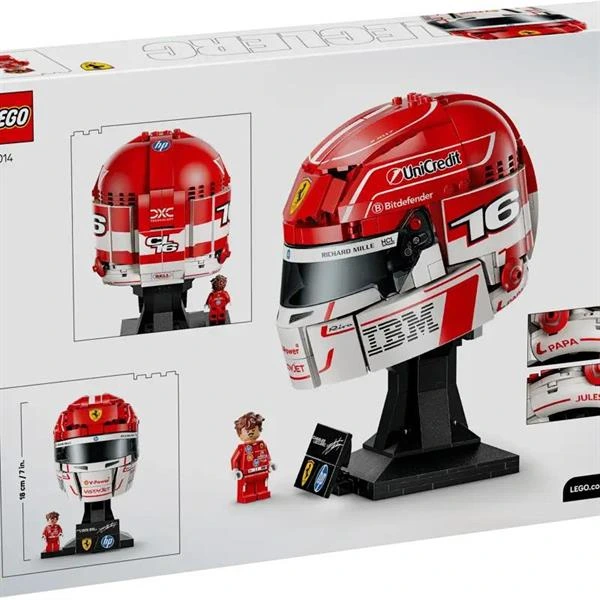 Конструктор LEGO® Editions Шолом Шарля Леклера з команди Scuderia Ferrari HP, 886 деталей  (43014)