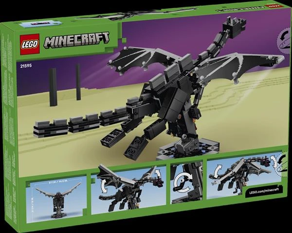 Конструктор LEGO® Minecraft® Дракон Краю Декор з відеогри, 710 деталей (21595)
