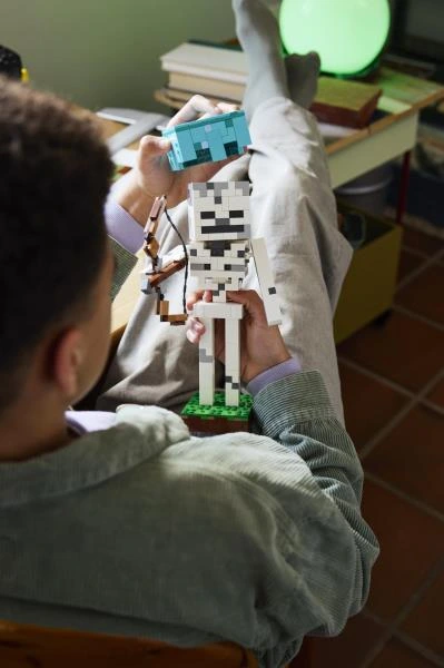 Конструктор LEGO® Minecraft® Скелет Геймерський декор , 502 деталі (21594)
