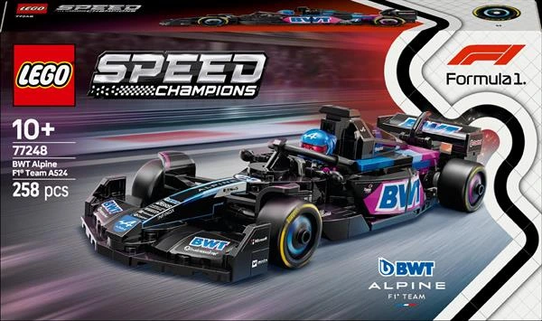 Конструктор LEGO Speed Champions Автомобіль для перегонів BWT Alpine F1 Team A524, 258 деталей (77248)