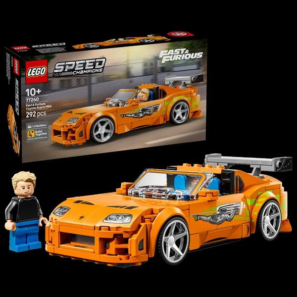 Конструктор LEGO® Speed Champions «Форсаж» Toyota Supra MK4, 292 деталі (77260)