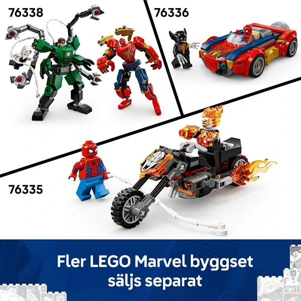Конструктор LEGO Super Heroes Marvel Людина-павук vs Примарний вершник на мотоциклі 72 Деталі (76335)