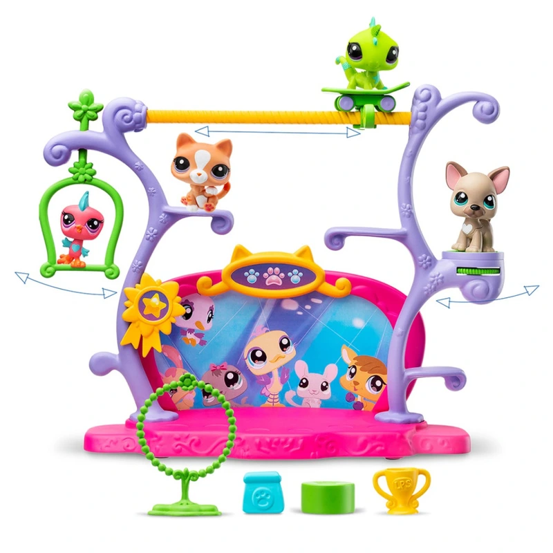 Ігровий набір LITTLEST PET SHOP – ШОУ ТАЛАНТІВ (2 фігурки, сцена, аксес.)