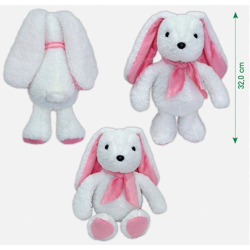 Іграшка м'яконабивна Зайченя МС 080501-17 рожеве