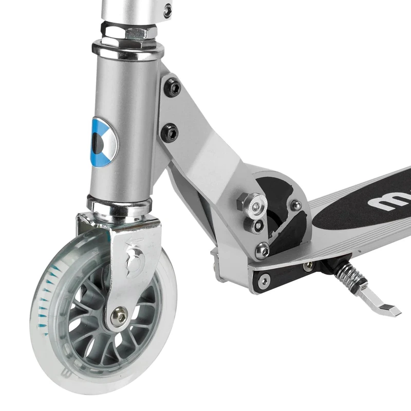 Самокат MICRO серії "Sprite" – МАТОВИЙ СРІБЛЯСТИЙ (до 100 kg, двоколісний)