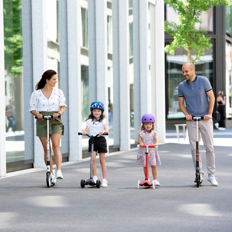 Захисний шолом MICRO - ФІОЛЕТОВИЙ З КВІТАМИ (52-56 cm, M)