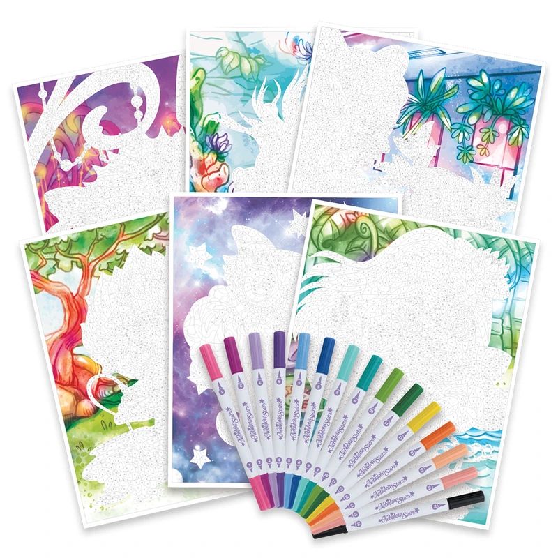 Набір для творчості NEBULOUS STARS - РОЗМАЛЬОВКА ПО НОМЕРАХ: ЗІРКОВІ ТАЄМНИЦІ