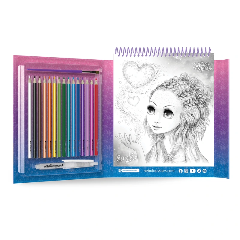 Набір для творчості NEBULOUS STARS – РОЗМАЛЬОВКА З ВОДОЮ: ЗОРЯНА АКВАРЕЛЬ