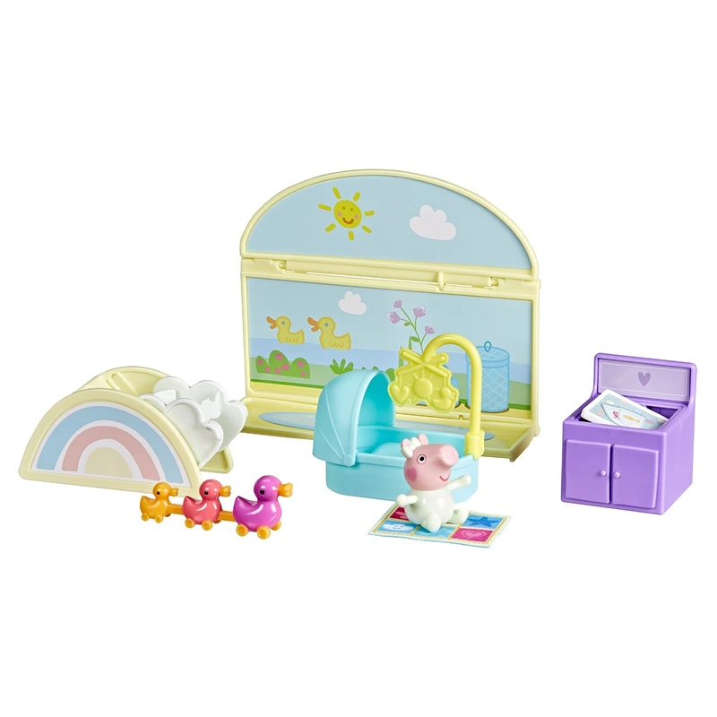 Ігровий набір PEPPA FIGURINES серії "Кімнати" – КІМНАТА КРИХІТКИ ЕВІ