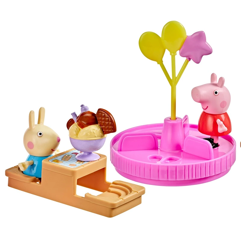 Ігровий набір PEPPA FIGURINES серії "Моменти з Пеппою" – КАРУСЕЛЬ І ЛАСОЩІ