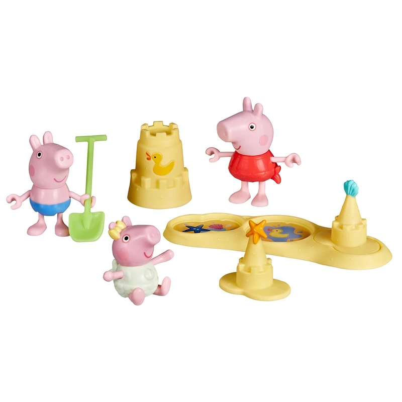 Ігровий набір PEPPA FIGURINES – ТРИ МАЛЕНЬКІ СВИНКИ НА ПЛЯЖІ