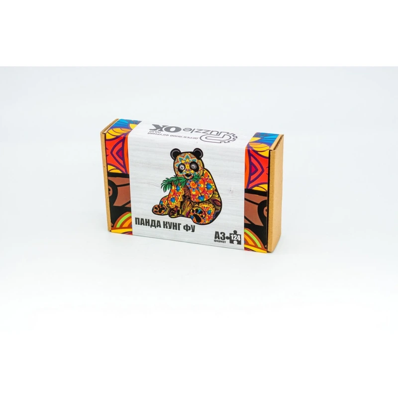 Фігурний дерев'яний пазл A3 "Кунг-фу Панда" PuzA3-01211, 124 елемента