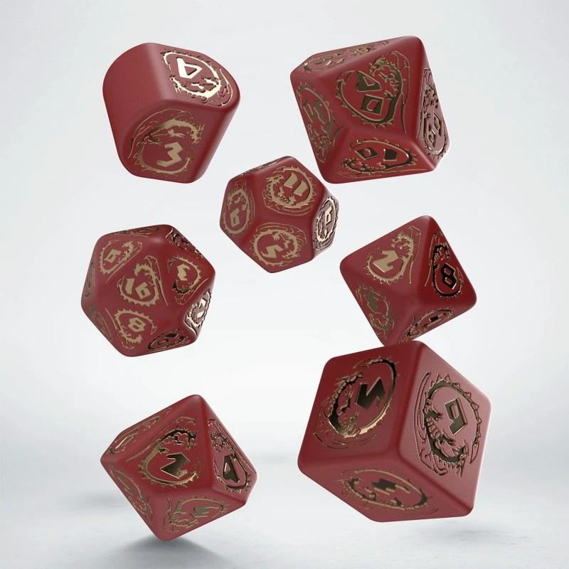 Набір кубиків Dragons Modern Dice Set: Ruby (7)