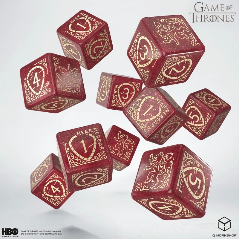 Набір кубиків Game of Thrones. Lannister 10xD6 Dice Set