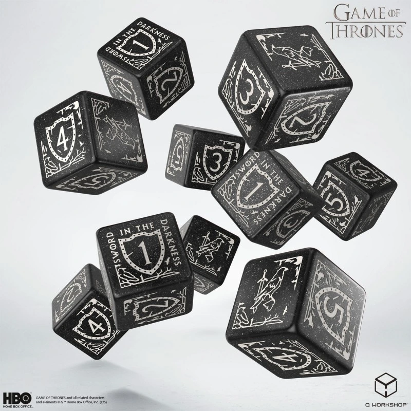 Набір кубиків Game of Thrones. Night's Watch 10xD6 Dice Set