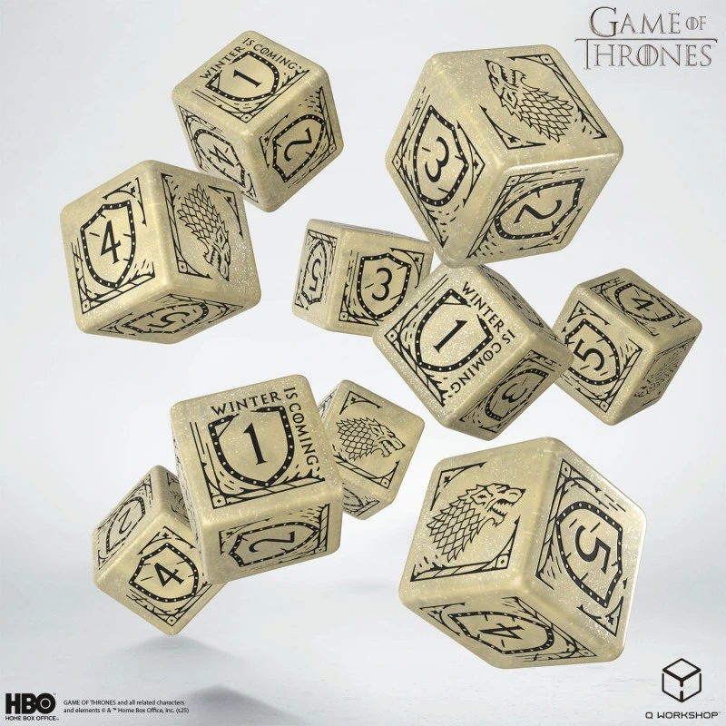 Набір кубиків Game of Thrones. Stark 10xD6 Dice Set