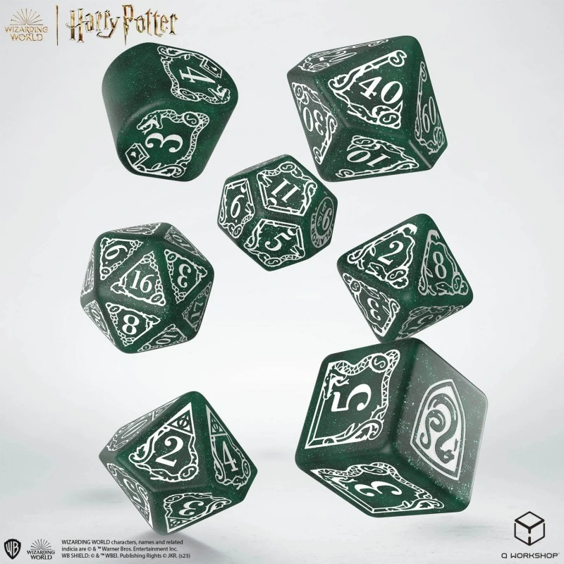 Набір кубиків Harry Potter. Slytherin Modern Dice Set - Green (7)