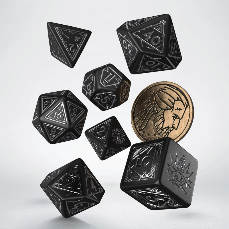 Набір кубиків The Witcher Dice Set. Geralt - Silver Sword Dice Set (7)