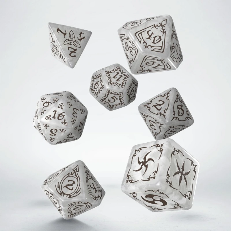 Набір кубиків Tribal Dice Set: Pearl & Brown