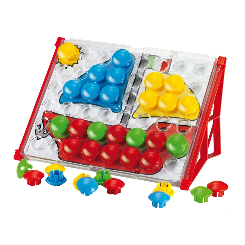 Набір - ДЛЯ ЗАНЯТЬ МОЗАЇКОЮ (великі фішки (48 шт.) + дошка 27х21)