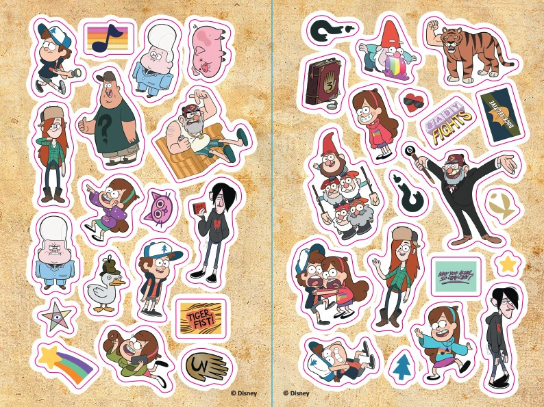 Дитяча розфарбовка з наклейками. Герої: Дісней, Гравіті Фолз, Мейбл і Пухля 1271014