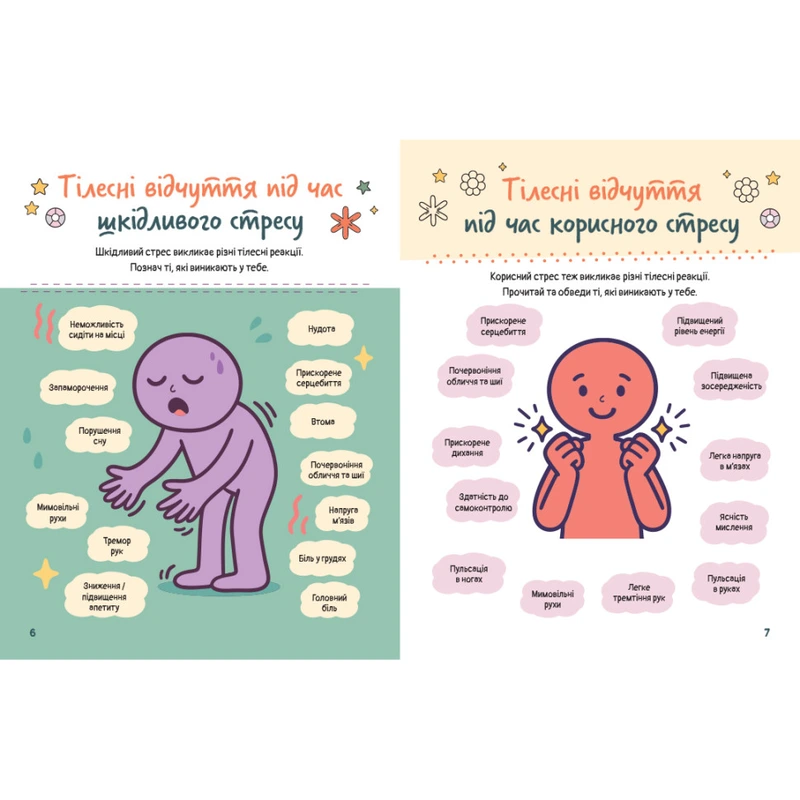 Розвиваючий емоційний зошит "Вивчаю стрес" 1919006 з наклейками