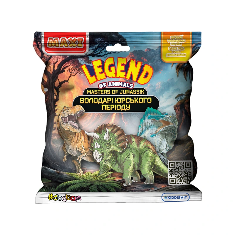 Дисплей стретч-іграшок серії LEGEND OF ANIMALS МАКСІ – ВОЛОДАРІ ЮРСЬКОГО ПЕРІОДУ (12 шт.)