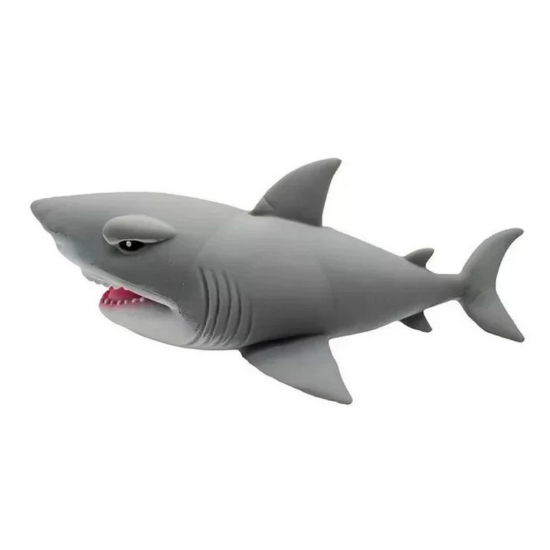 Стретч-іграшка у вигляді тварини – ГІГАНТСЬКА АКУЛА (біла)