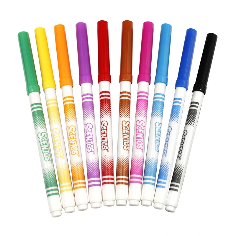 Набір ароматних маркерів для малювання - ТОНКА ЛІНІЯ (10 кольорів)