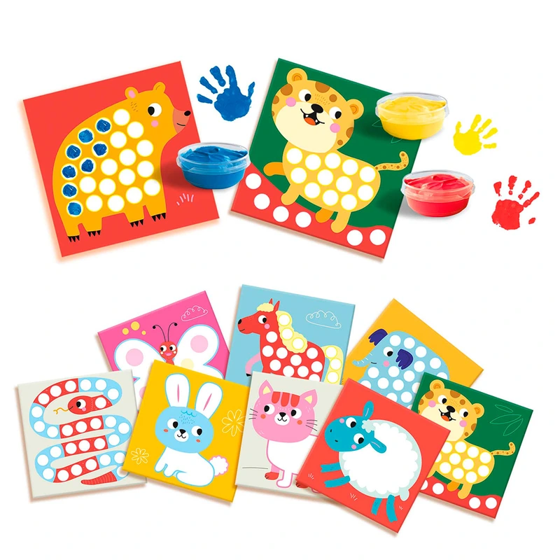 Набір для малювання серії "My first" – МОЇ ПЕРШІ ПАЛЬЧИКОВІ МАЛЮНКИ (3 фарби, 10 картинок-розмальов.)