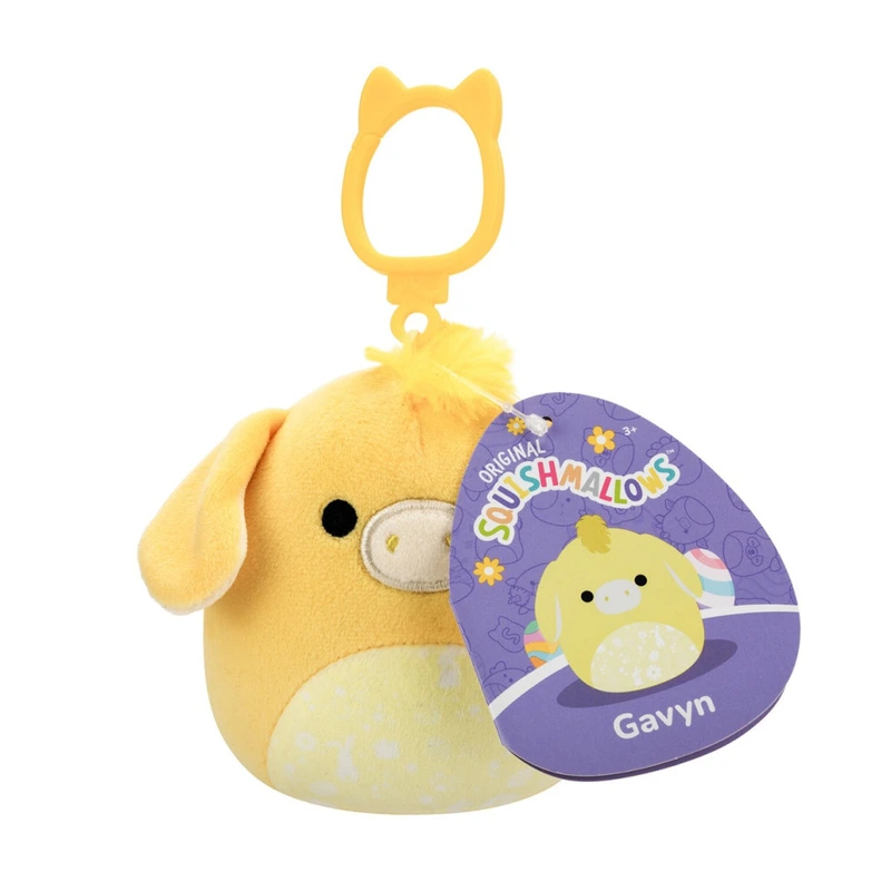 М'яка іграшка на кліпсі Ослик Гевін Squishmallows SQCP00461, 9 см