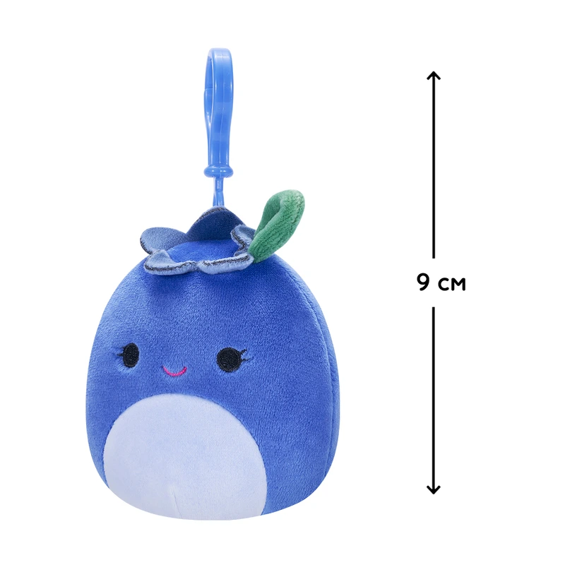 М'яка іграшка на кліпсі SQUISHMALLOWS – ЧОРНИЦЯ БЛУБІ (9 cm)