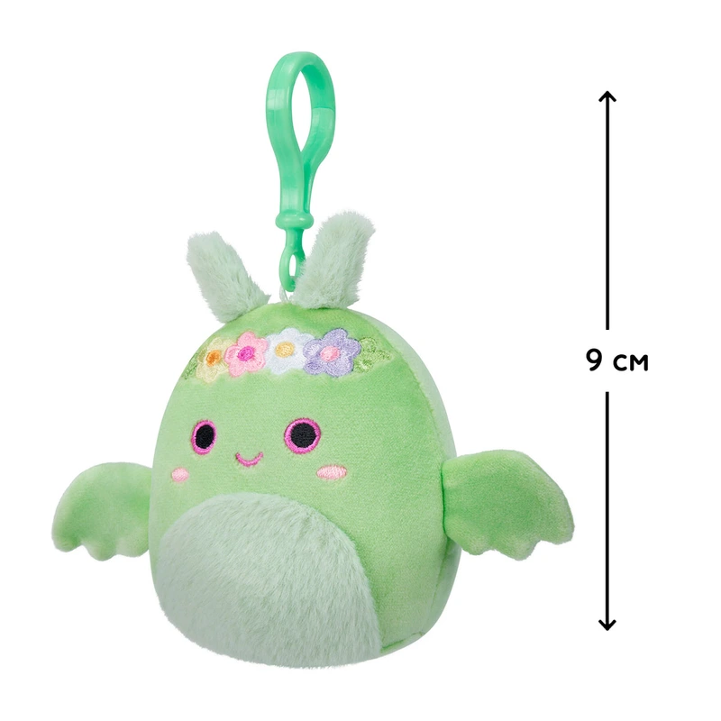 М'яка іграшка на кліпсі SQUISHMALLOWS – ДРАКОН ТОВ (9 cm)