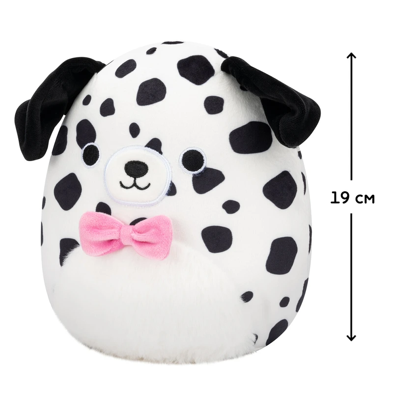 М'яка іграшка SQUISHMALLOWS – ДАЛМАТИНЕЦЬ ДАСТІН (19 см)