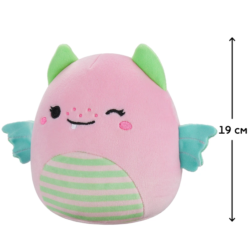 М'яка іграшка SQUISHMALLOWS - РОЖЕВИЙ ДИНО (19 cm)