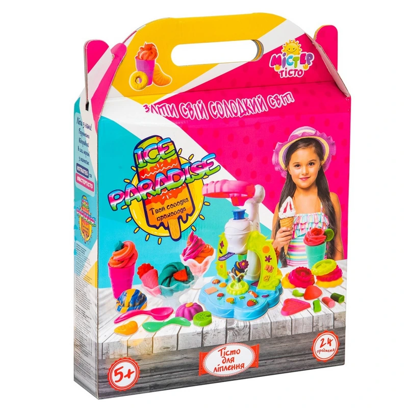 Дитячий набір для творчості "Містер тісто - Ice paradise" 71502, 24 предмети