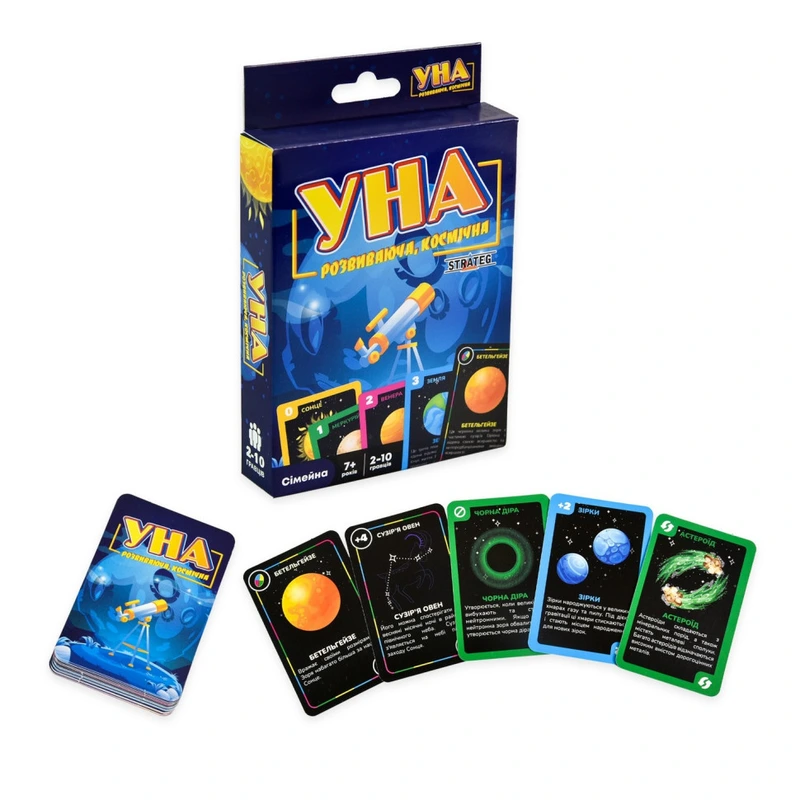 Карткова гра УНА космічна 30448 гральні картки 108 штук