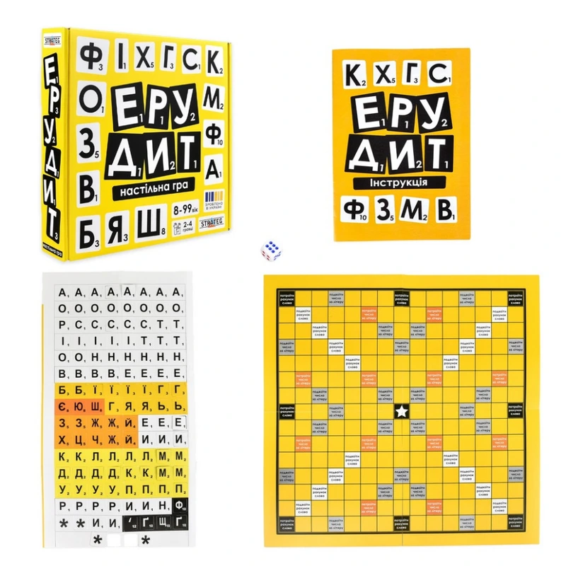 Настільна гра "Ерудит" 30619 українською мовою